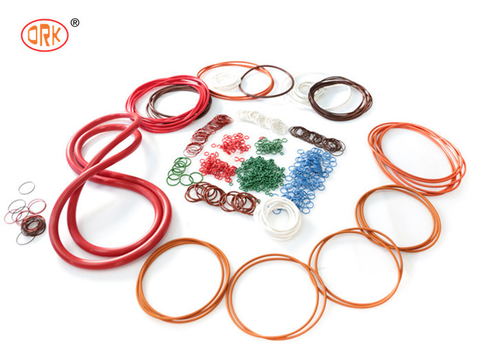 رنگ سایز متفاوت NBR EPDM FKM AEM AS568 حلقه های رنگی لاستیکی O برای توربو
