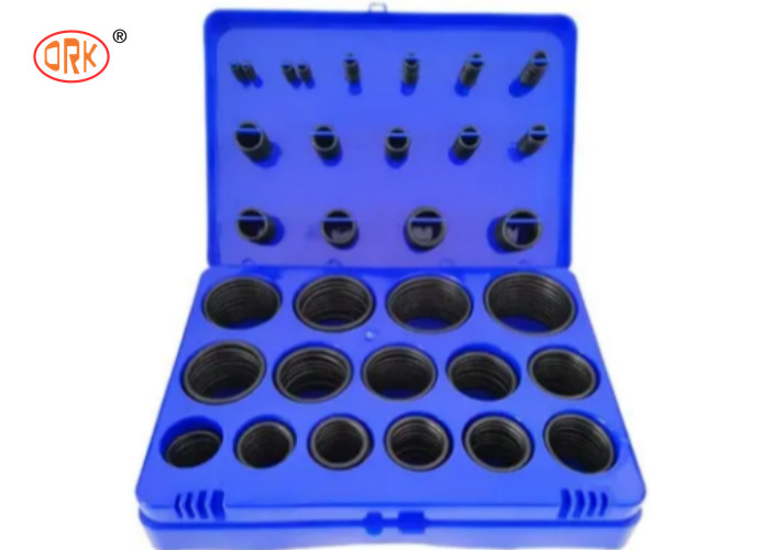 جعبه سیلیکونی حلقه ای آبی 404 عددی O Seal 30 Sizes O Ring Kit سازنده