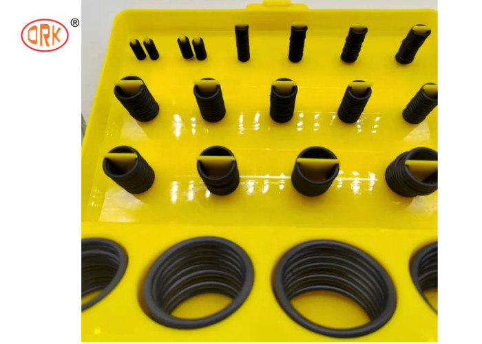 جعبه سیلیکونی حلقه ای آبی 404 عددی O Seal 30 Sizes O Ring Kit سازنده