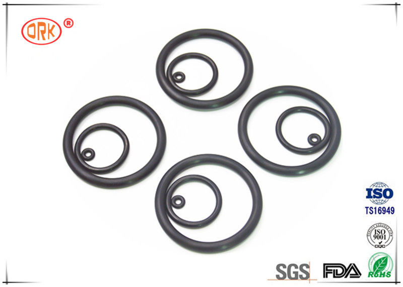 درجه روغن O Rings NBR مقاوم در برابر روغن فشرده تایید 70 ± 5 سختی ساحل