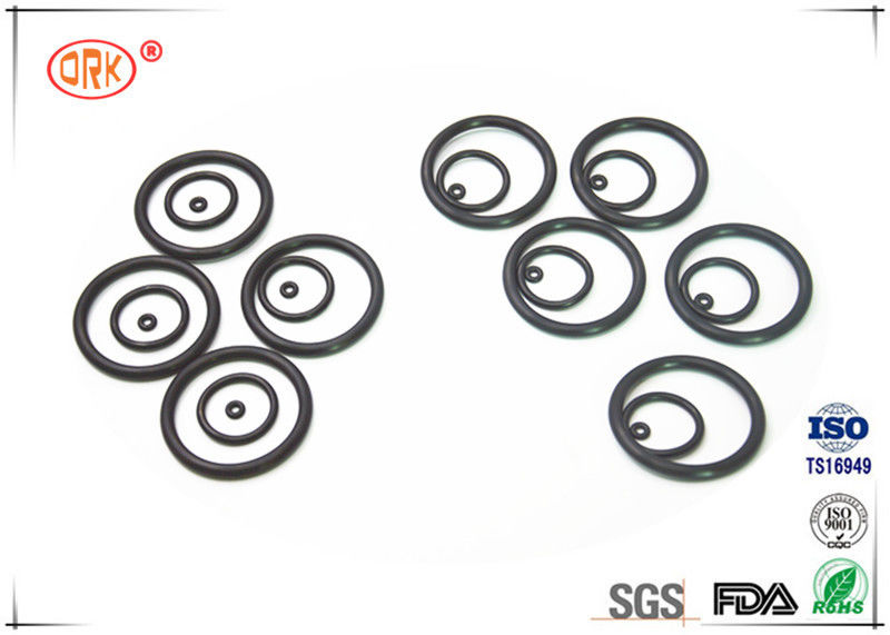 درجه روغن O Rings NBR مقاوم در برابر روغن فشرده تایید 70 ± 5 سختی ساحل