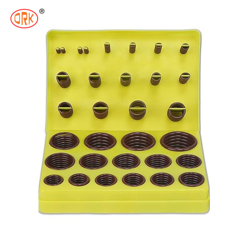 با دوام بالا 386PCS FKM 75A قهوه ای لوله کشی O حلقه کیت برای ماشین نل تعمیر مهر
