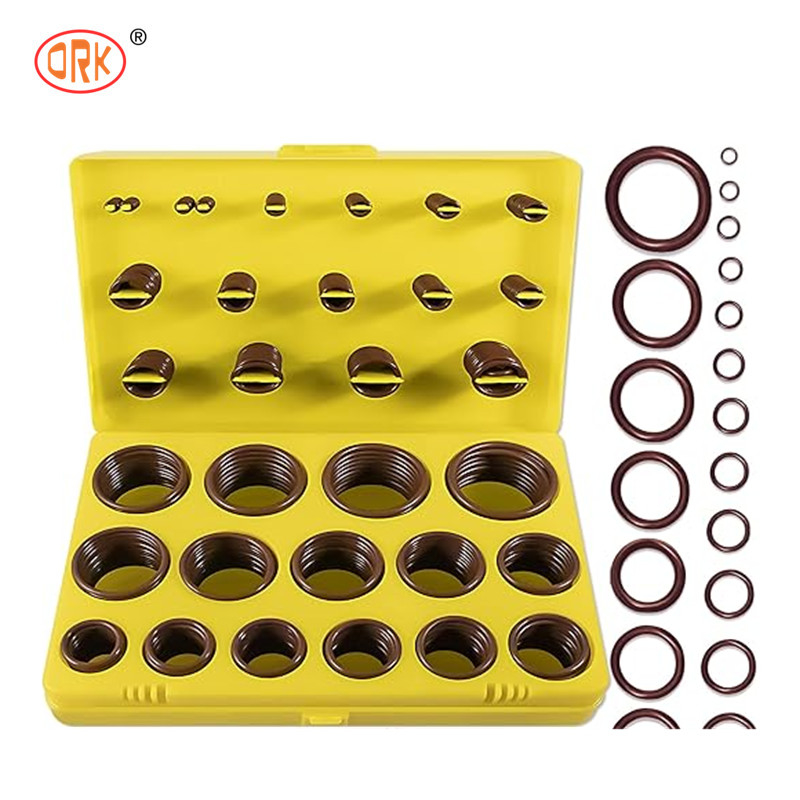 با دوام بالا 386PCS FKM 75A قهوه ای لوله کشی O حلقه کیت برای ماشین نل تعمیر مهر